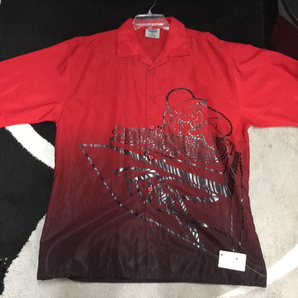 Buda Bean XL Red and Black Men’s shirt - Picture 1 of 5
